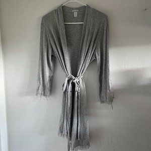 Eberjey Kaya Robe in Dove Gray Size Medium